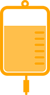 Orange IV bag icon
